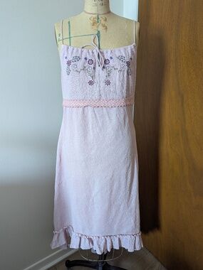 Pink Y2K Boho Dress
